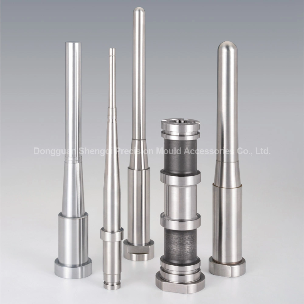 Customized High Hardened Die Steel Mold Core Pins with Chamfered for Medical Cavity Rubber Tooling