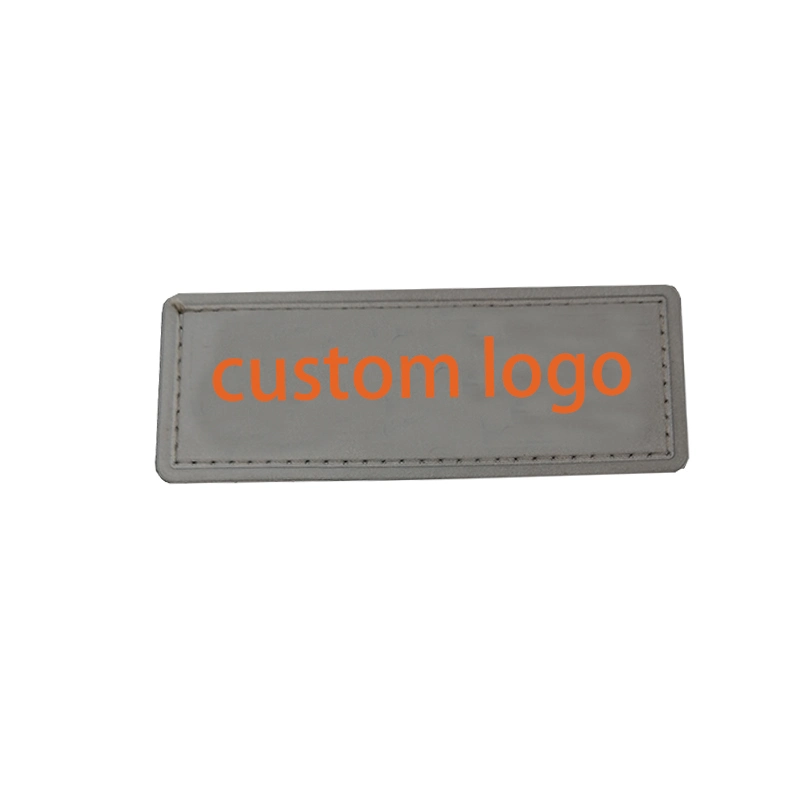 Custom Reflective Printed Logo Patch Reflective Label Sewing on The Clothing