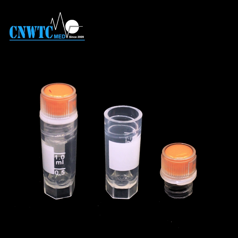 Laboratorio de Plástico PP 1.8ml 2ml Congelación criogénica tubo viales criogénicos