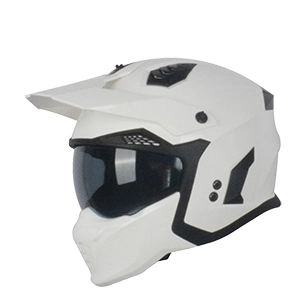 Chin desmontable fuera de la carretera con Sun Visor Motorcycle Helmet