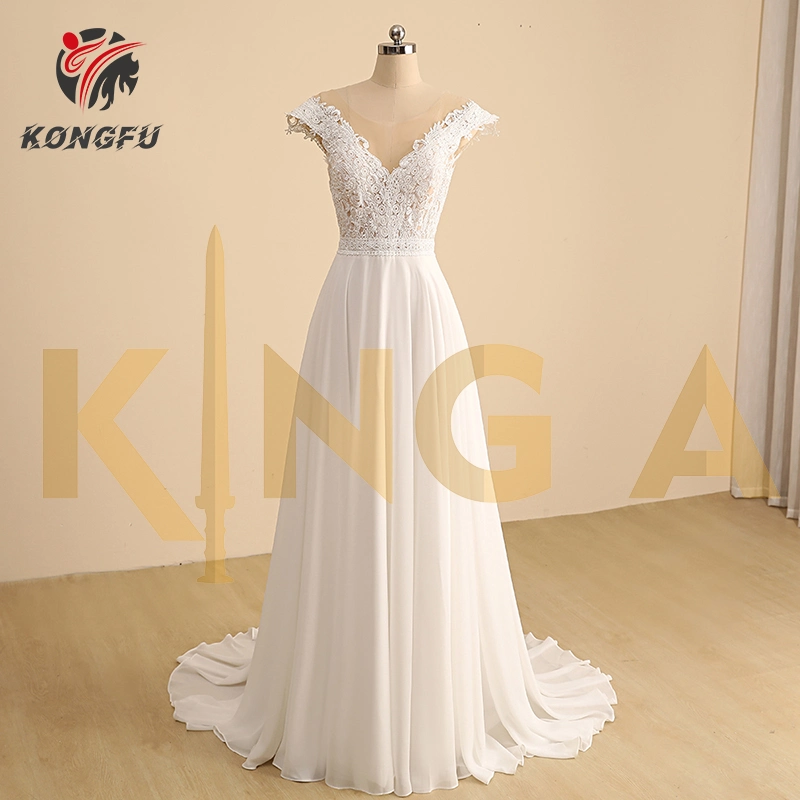 Korean Original Fashion Chiffon Used Clothes Bales Second Hand Luxury Wedding Dresses Bridal Gowns for Women