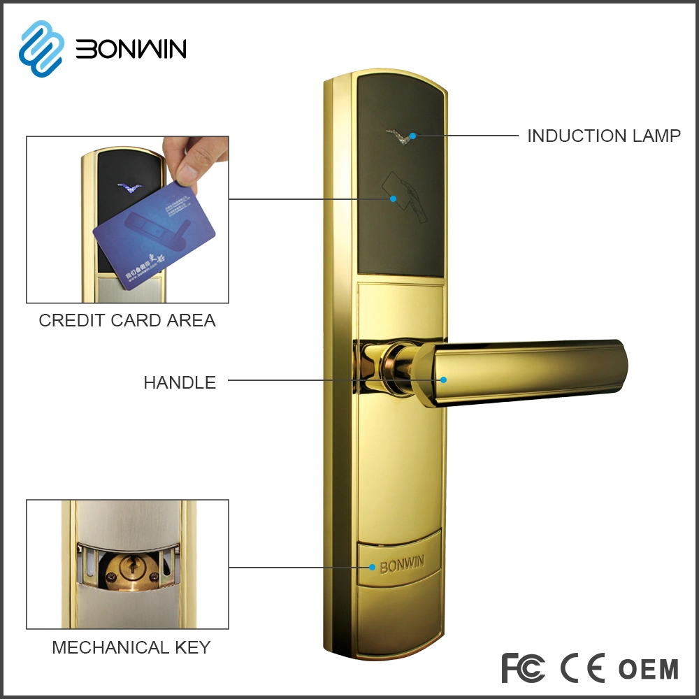 Wireless Remote Control Magnetic Card Door Lock System