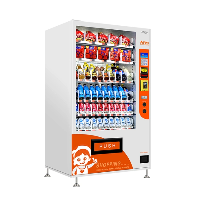 Afen 24 Hours Service Convenient Cell Cabinet Vending Machine with Refrigeration System