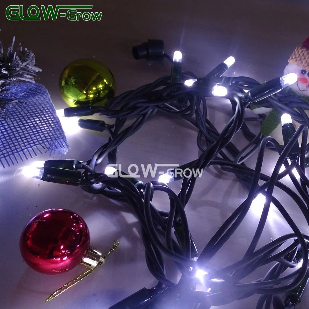 IP65 Waterproof 50 LEDs Christmas White LED String Light Birthday Lighting