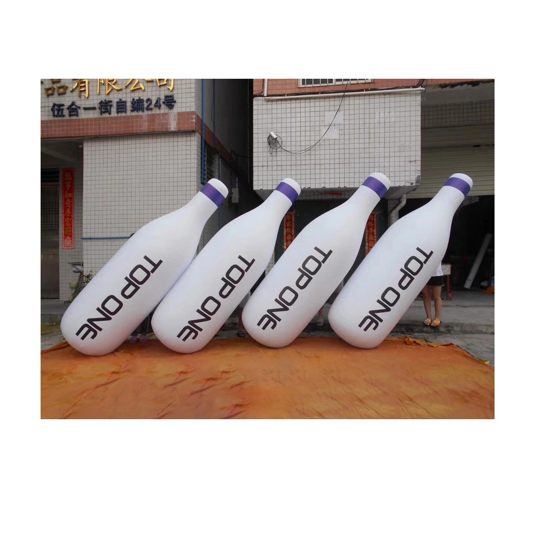 Boyi Giant Inflatable Gas Bottle Balloon botella Inflatable de Publicidad de PVC Globo By04323