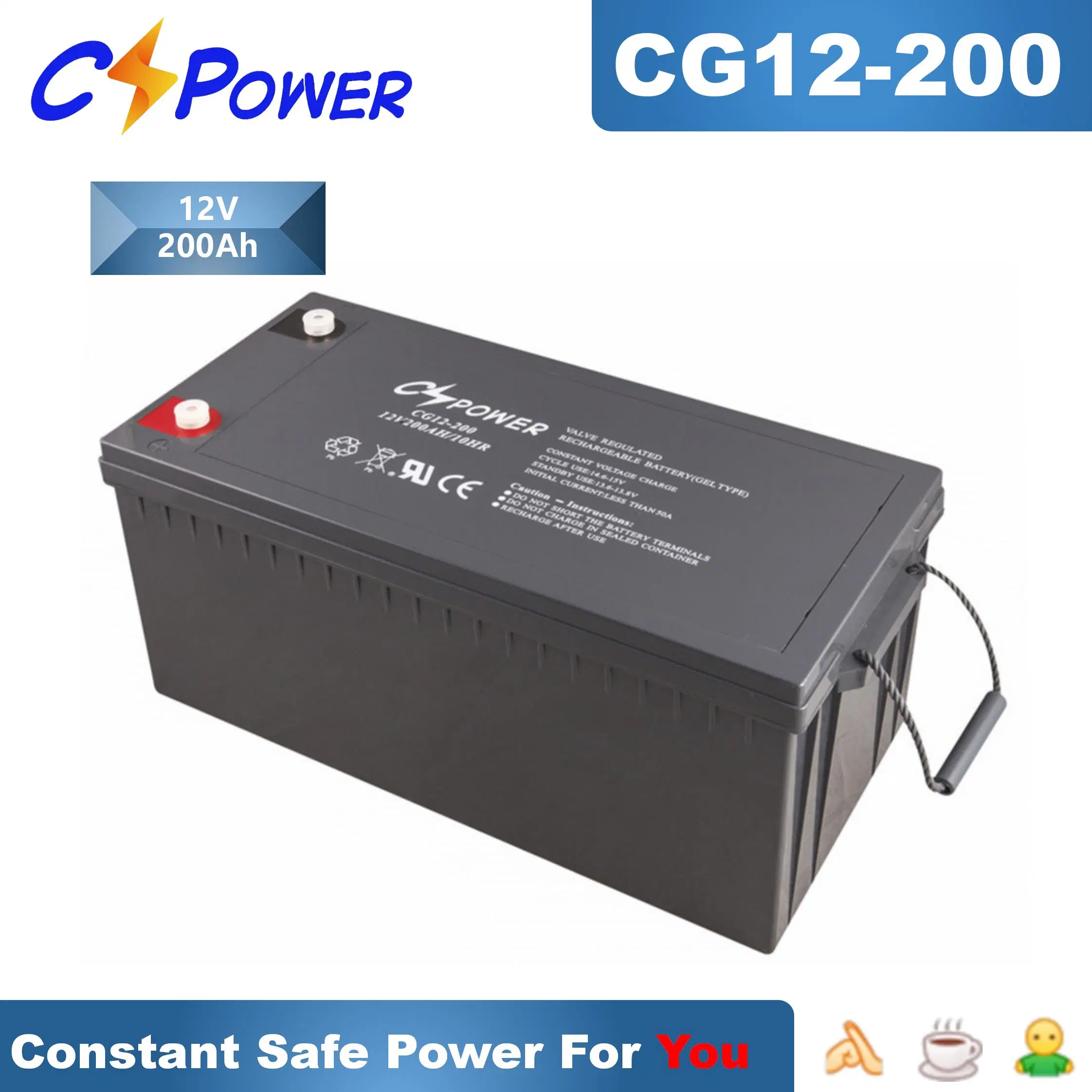 VRLA Long Life Gel Battery Energy Storage Battery Solar UPS Power Golf Car