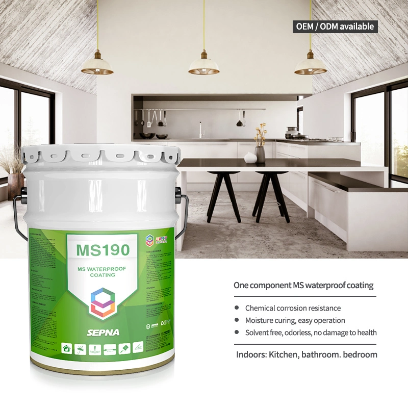 Exposed Modified Silicane Waterproof Coating Adhesive for Roofs