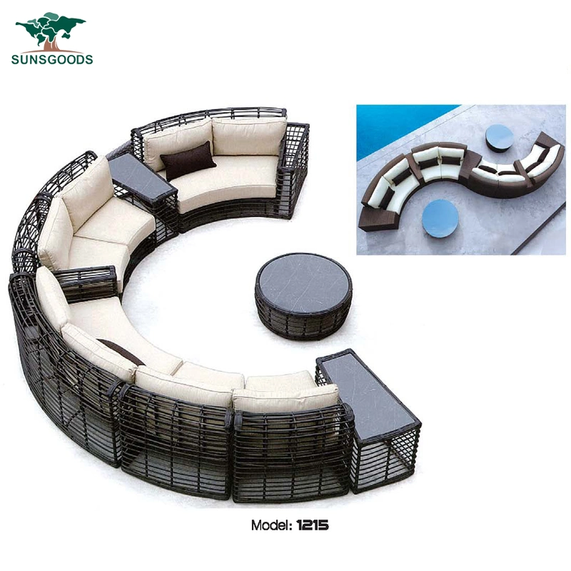 2021 Modern Chinese Garden Rope Set Garden Patio Leisure Outdoor Sofa Set