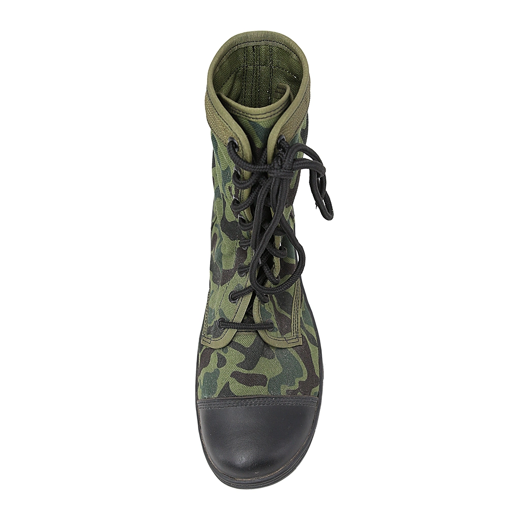 Doublesafe táctico militar usa botas de camuflaje verde de la policía