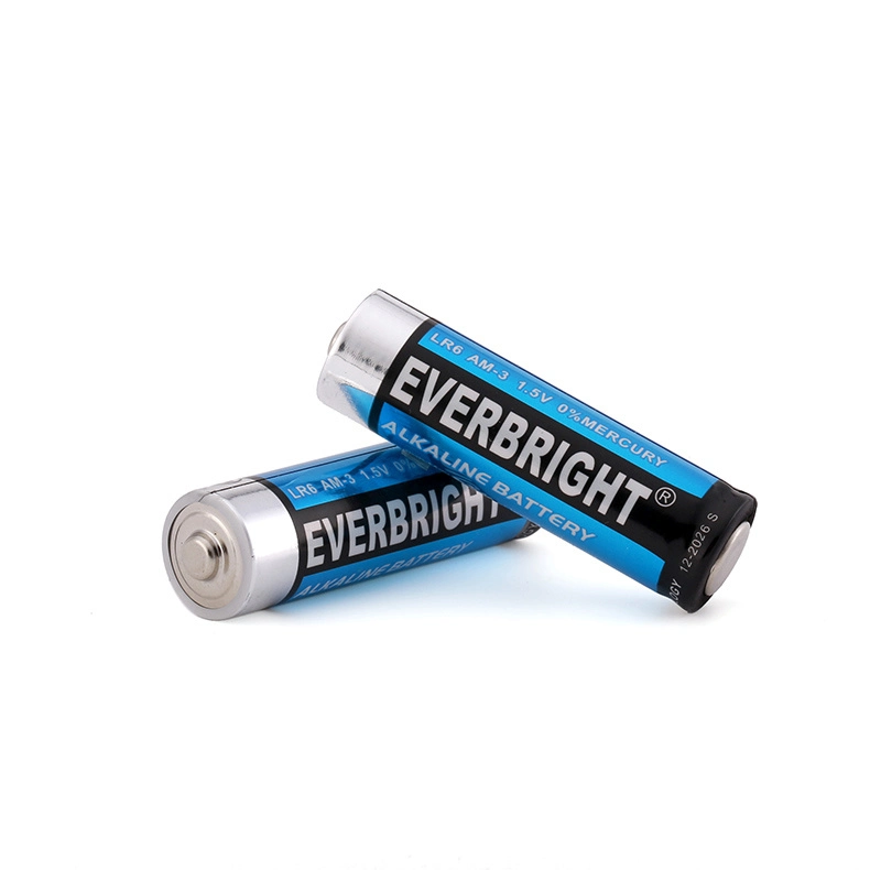 The Best Quality Lr6 AA2 No. 5 Battery Alkaline AA Alkaline Battery Size Am3 1.5V Dry Battery Alkaline for Energizer