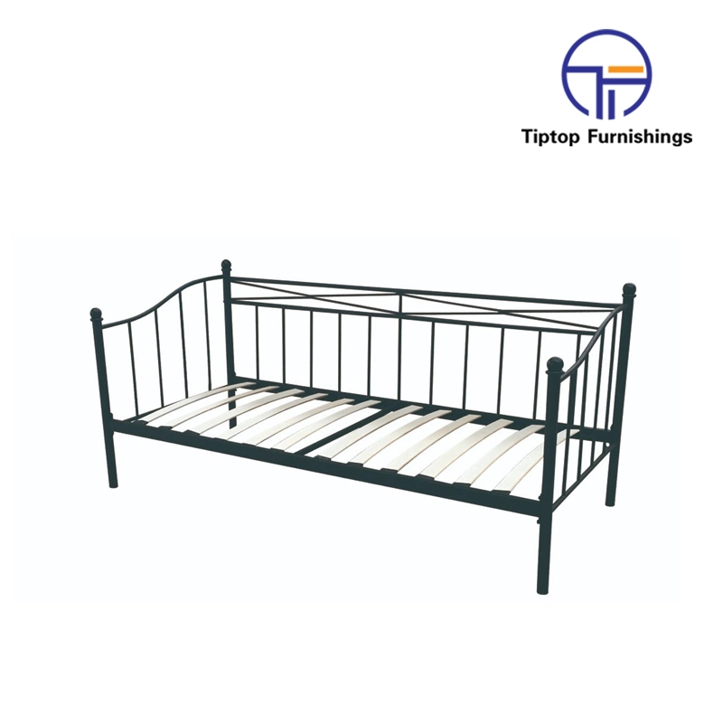 Bedroom Furniture Metal Iron White or Black Cheap Sofa Bed Day Bed