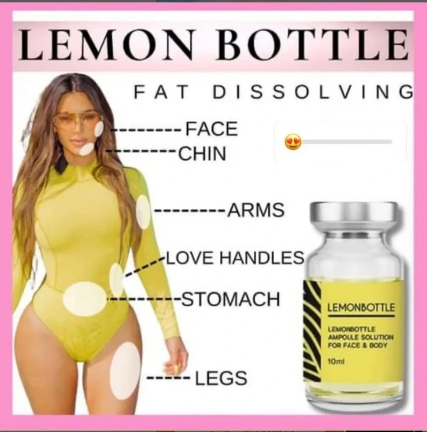 Liposis de Lemonbottle Vitamina B2 excelentes Ingredientes pérdida de peso para el cuerpo Adelgazamiento