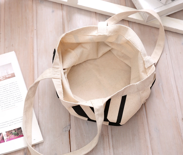 New Fashion Designer Female Ladies Handbag Printed Letter Canvas Bag Shoulder Tote Portable Shopping Canvas Bag