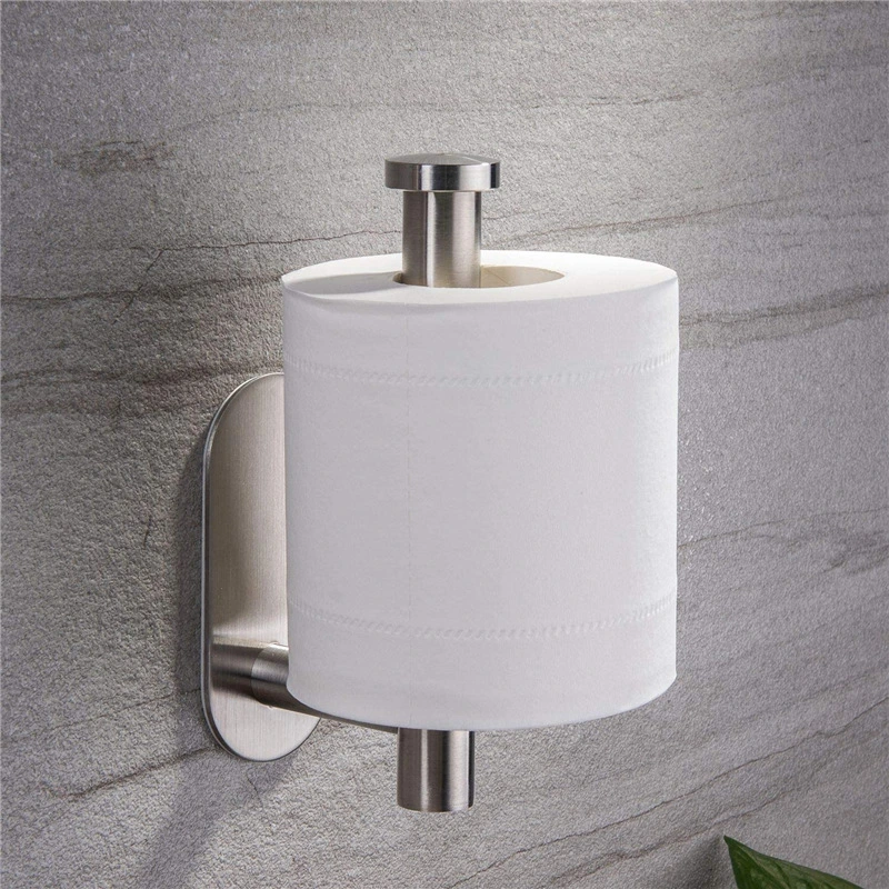 1PC Toilet Paper Holder Wall Mount Tissue Roll Hanger Matte Black 304 Stainless Steel Bathroom Tissue Towel Holder