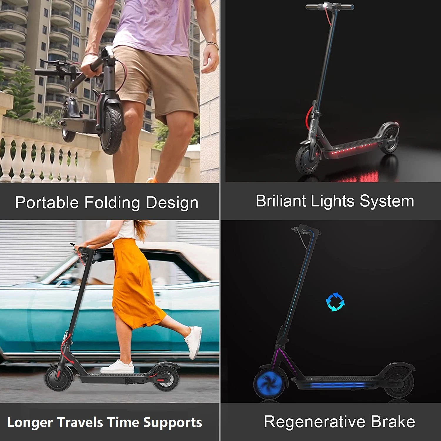 2022 New-Super Powerful-Li-ion Battery-Electric Scooters-Commuters/Children/Sports...E-Scooters