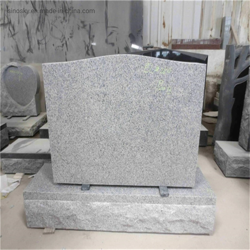 American Light Gray Die P5 Serp Top Monument & Tombstone