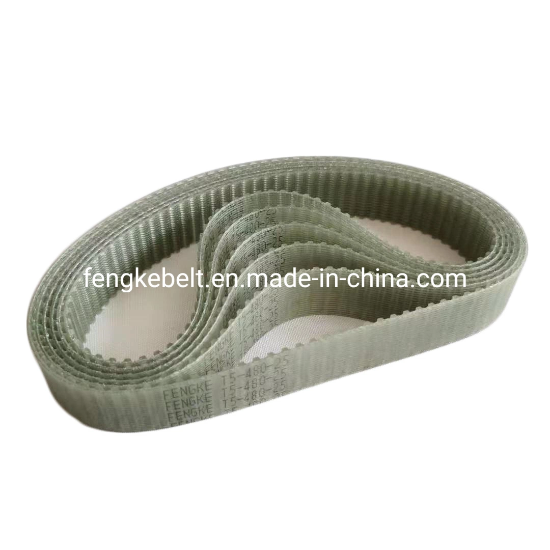 T5-480-25 Endless Steel Cord Belt Transparent Color PU Timing Belt