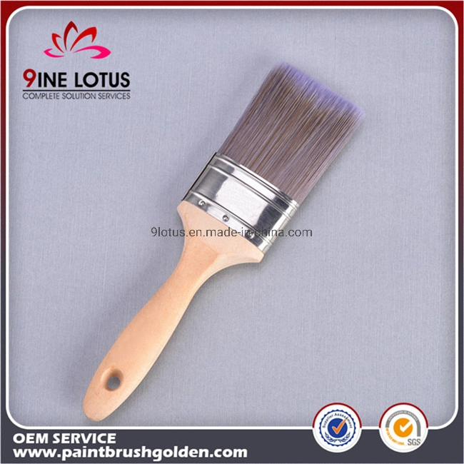 Flat Paint Brush Wall Wooden Handle Apply Evenly