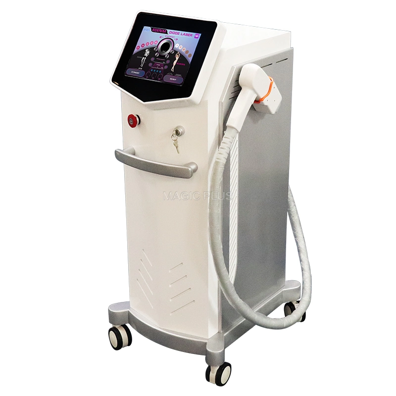 Portable Three Wavelength 755 808 1064nm Diode Laser Fast Hair Removal Equipment