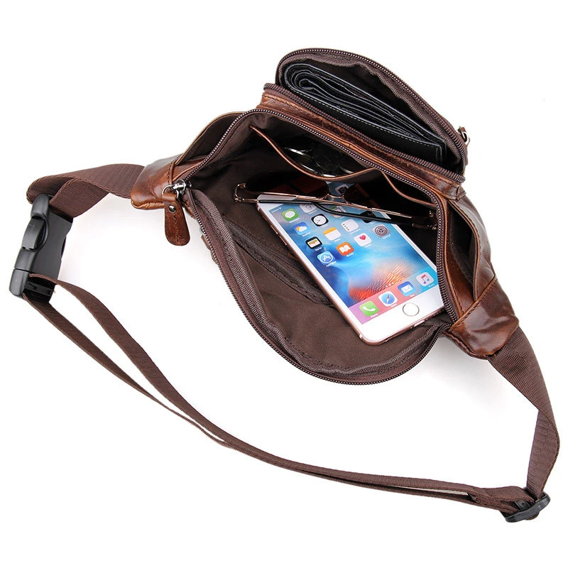 Wholesale/Supplier Price Good Quality Outdoor Sport Waist Bag Leather Fanny Pack Rn15588