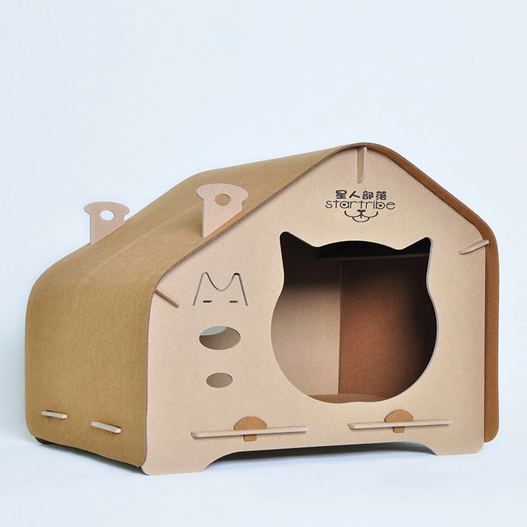 Casa de madera gato de animal tienda de cobertizo Diseño de perro Natura Kennel Casa de madera de gato