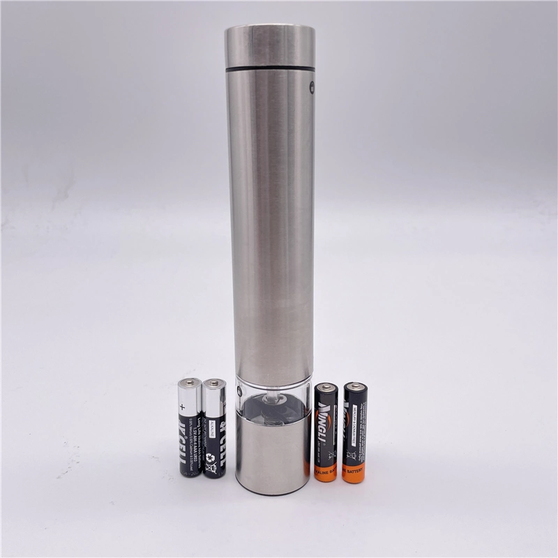 Automatic Electric Thumb Salt and Pepper Grinder Adjustable Portable Spice Grinder Set Salt Mill