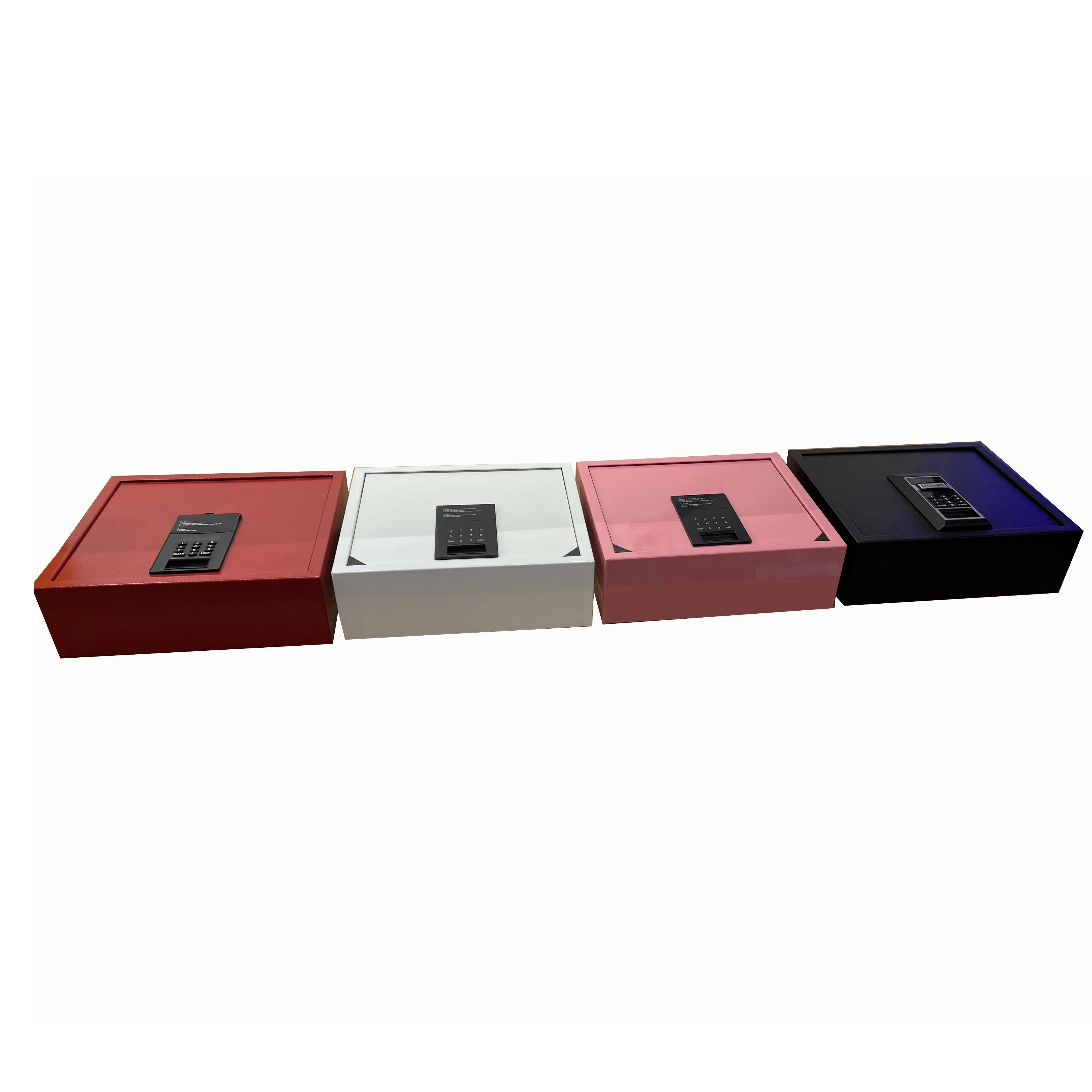 Colorful Document and Money Drawer Safety Deposit Box with Keypad Lock for Hotel Room