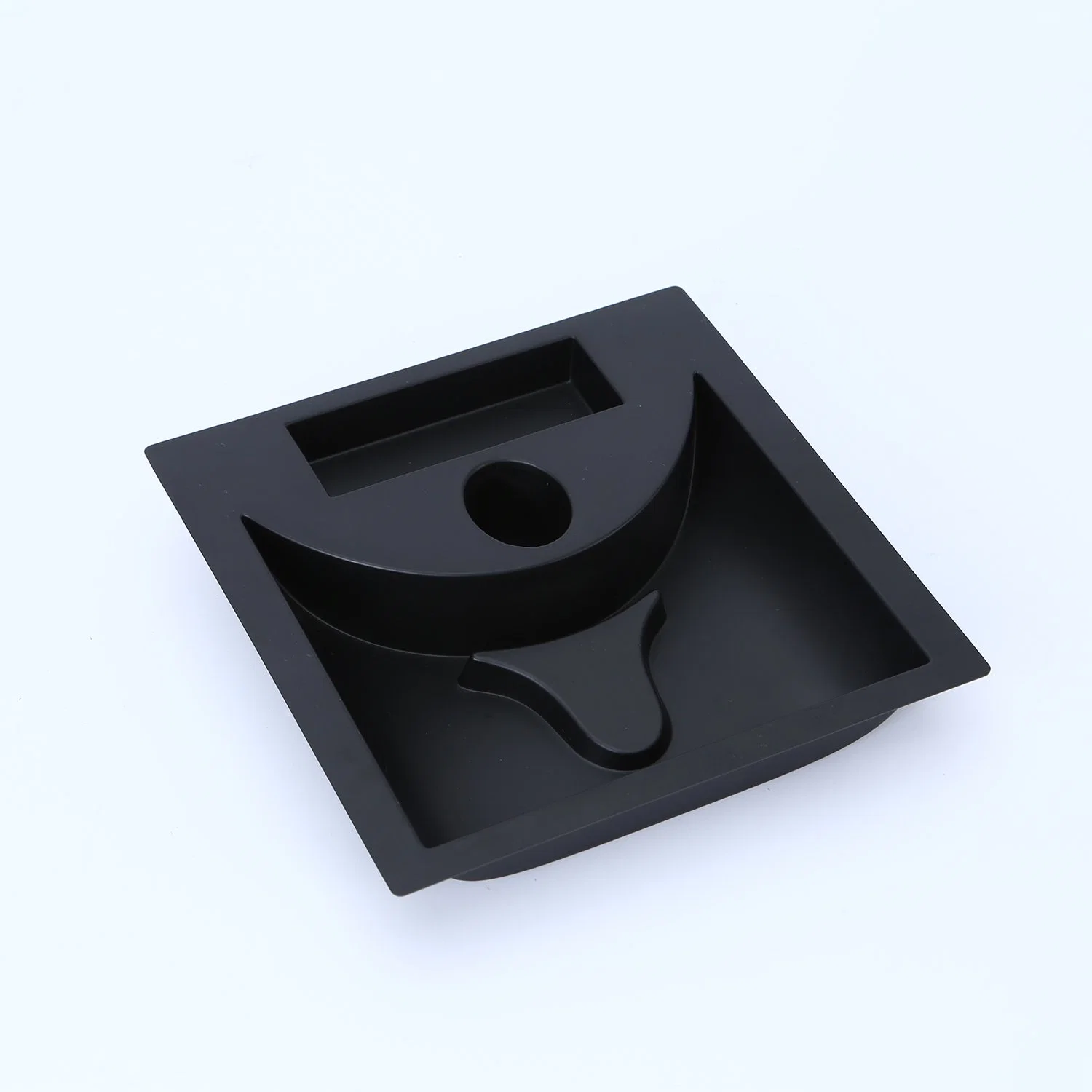 High-Grade Matte PS Black Plastic Tray for Electronic Products Packaging