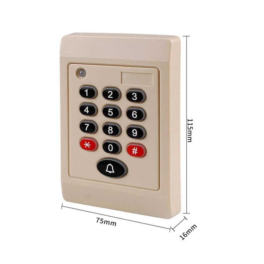 Wasserdichte Wand 125kHz RFID Access Control Tastatur Wiegand Reader mit Kartenleser