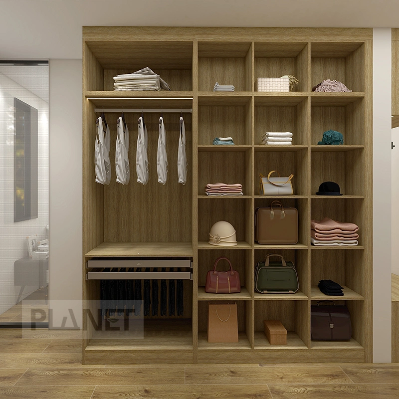 Planet Custom Open Design Armario portátil armario armario armario ropa Armario Cabinet Armario de madera