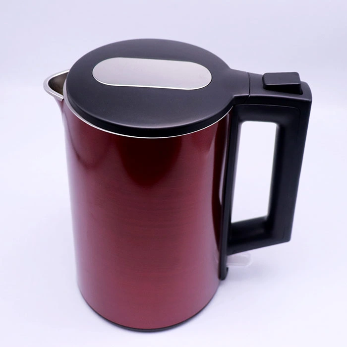 Cheap Home Kitchen Appliances Electric Double Layer Red Spray-Paint Electric Kettle