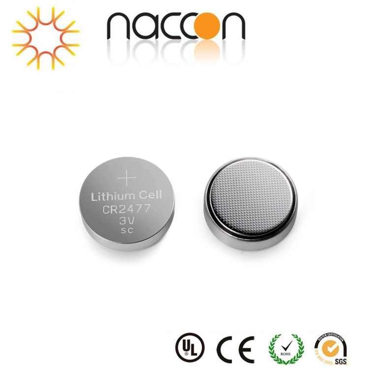 Factory Supply Cr2477 3V 1050mAh Cr Button Cell for Watch