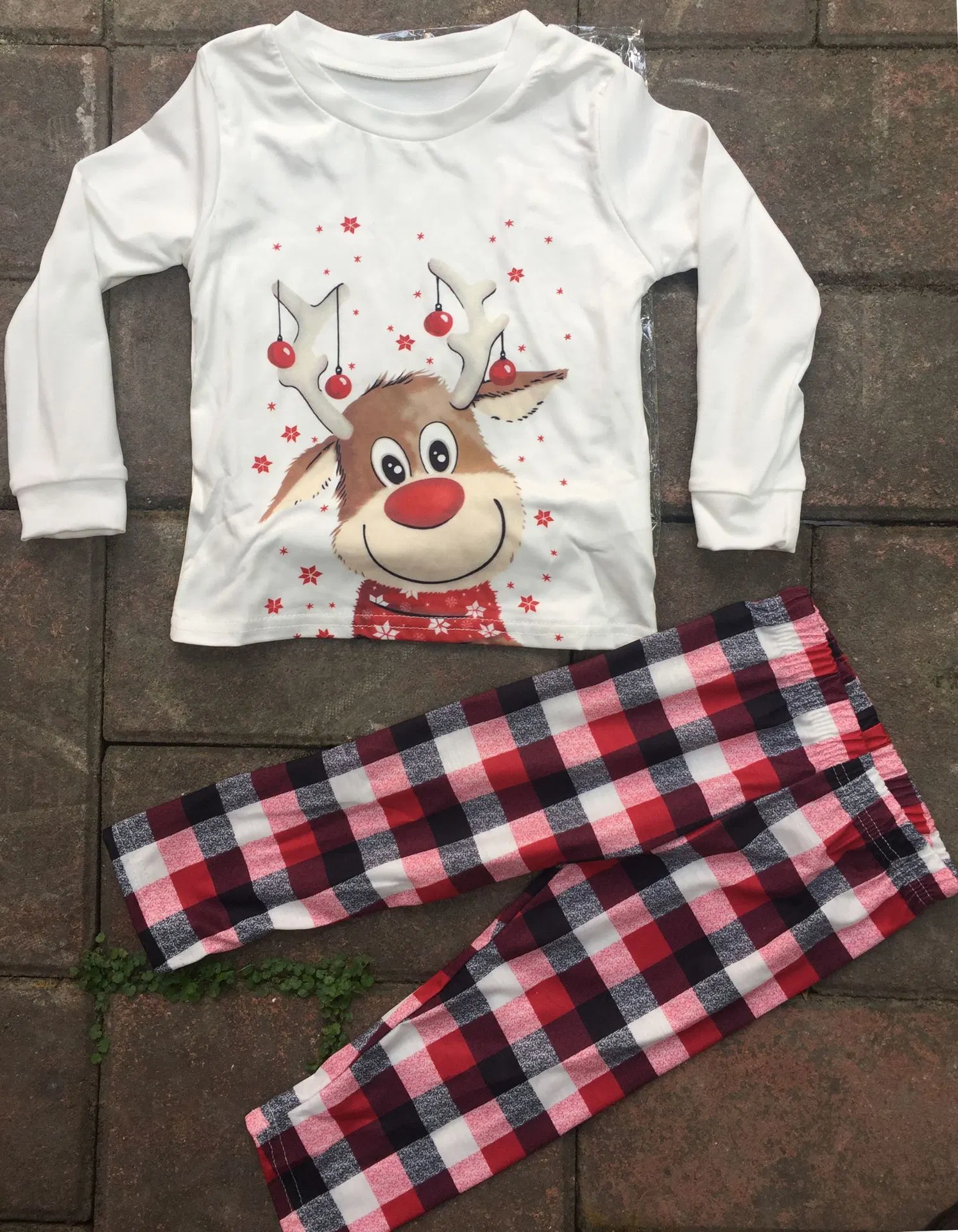 Kids Sleepwear Parent-Child Suit Christmas Pajamas Sets Home Wear Dog Wear Family Matching Clothing