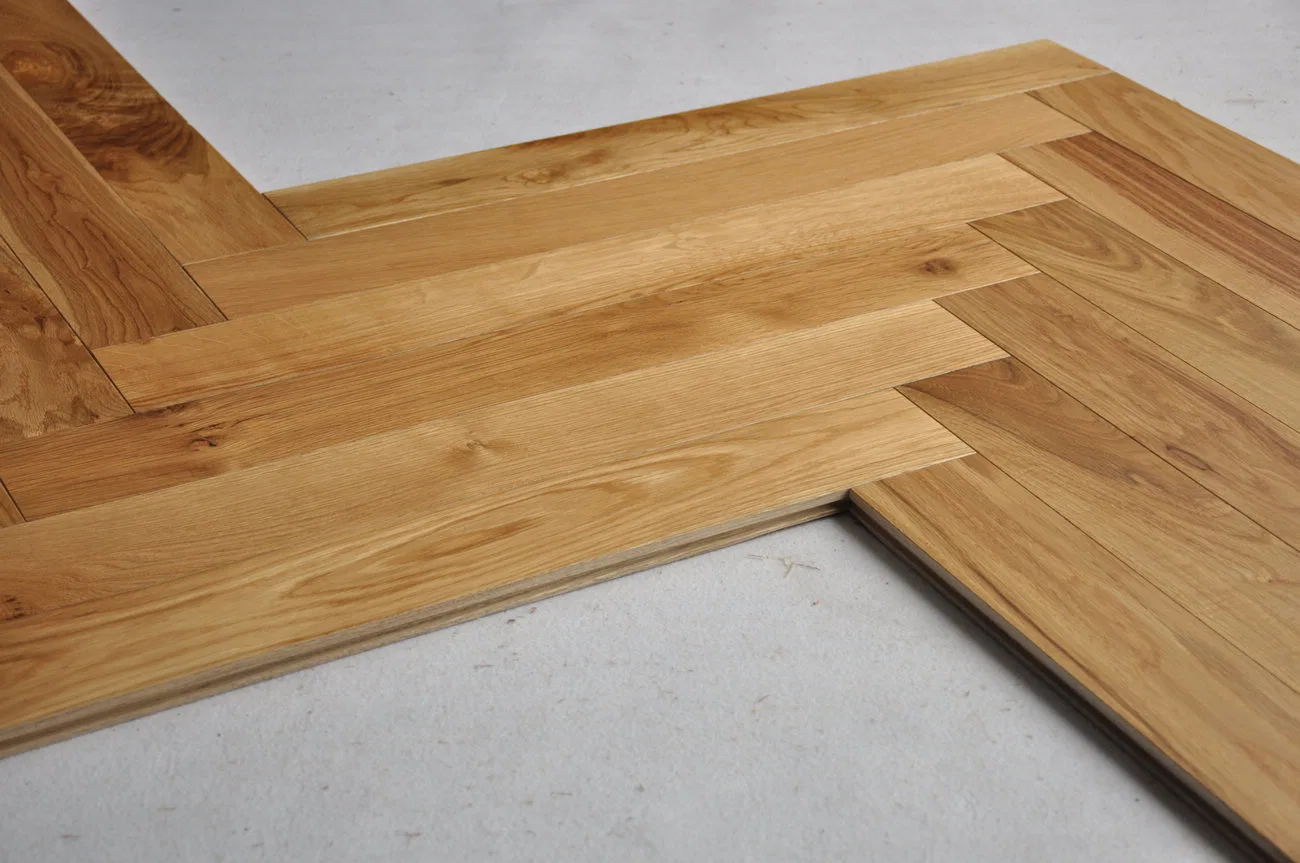 Tongue&Groove Herringbone Oak Hardwood Natural French Oak Manufactory +Parquet Flooring