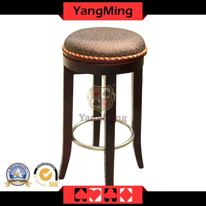 Casino Wood Chair Micro - Fiber Leather Ash Wood Roulette Casino Poker Table Dedicated Use Ym-Dk07