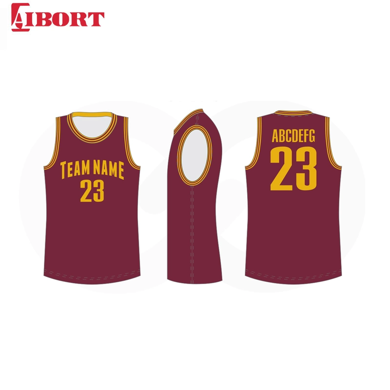 Aibort Create Team Warm up All Kid Basketball Jersey Set for Teenager (L-BK003)