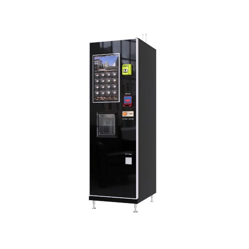 Automatic Commercial Hot Cold Coffee Vending Machine Stand-up Vending