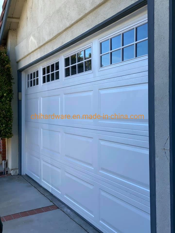 تصميم أوروبي لوحة باب الجراج Secional Garage Panel Metal Steel Garage Door التكلفة