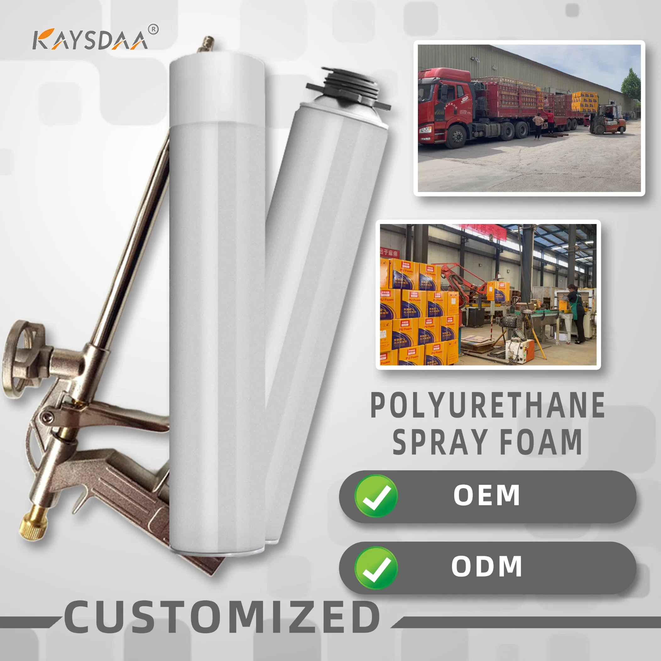 Kay-31 Factory Price OEM Wholesale/Supplier General Purpose Construction Foam Polyurethane Mounting Foam