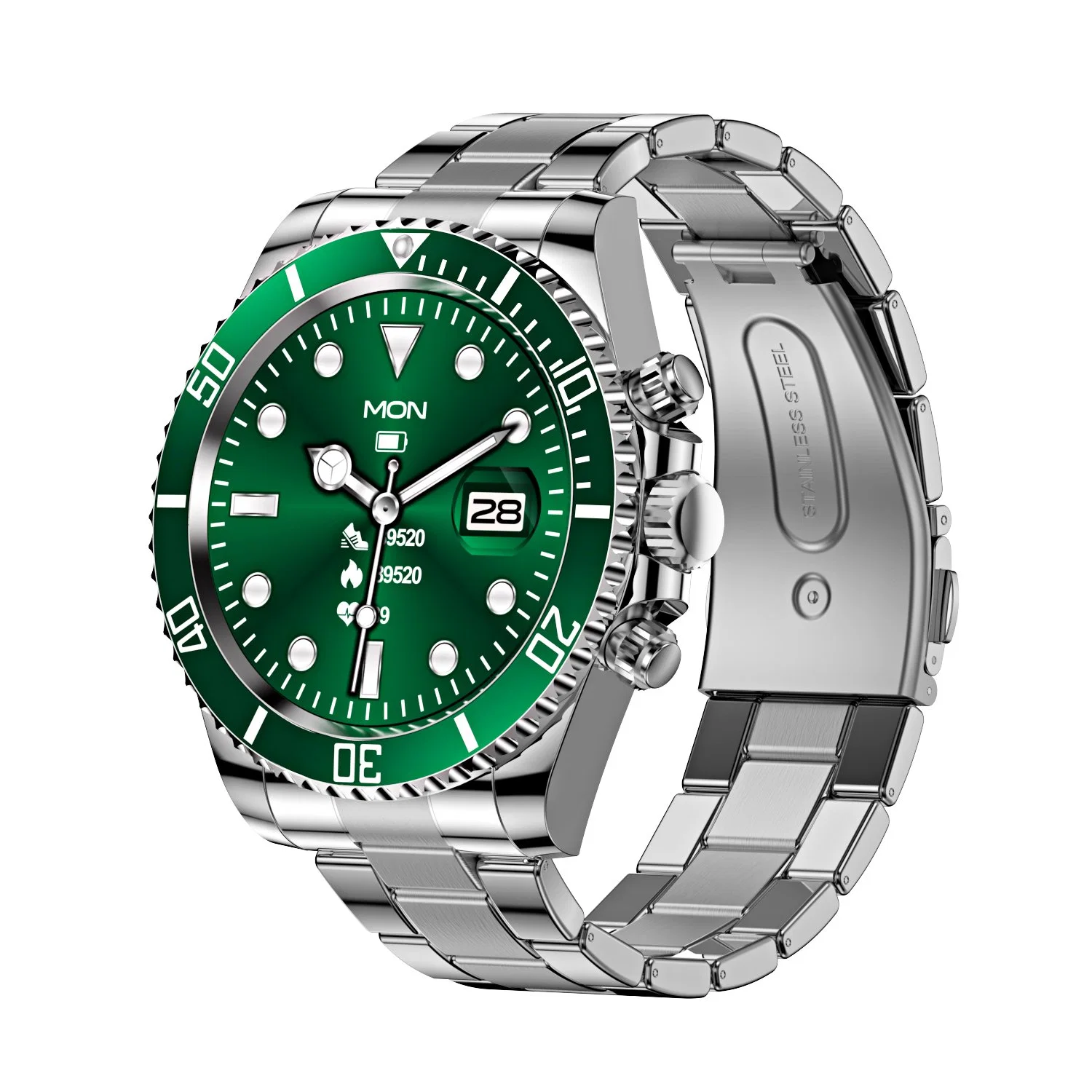 Relógios novos similares ao aço inoxidável de relógio preto do seletor do Submariner Relógio automático para homens para Aw12