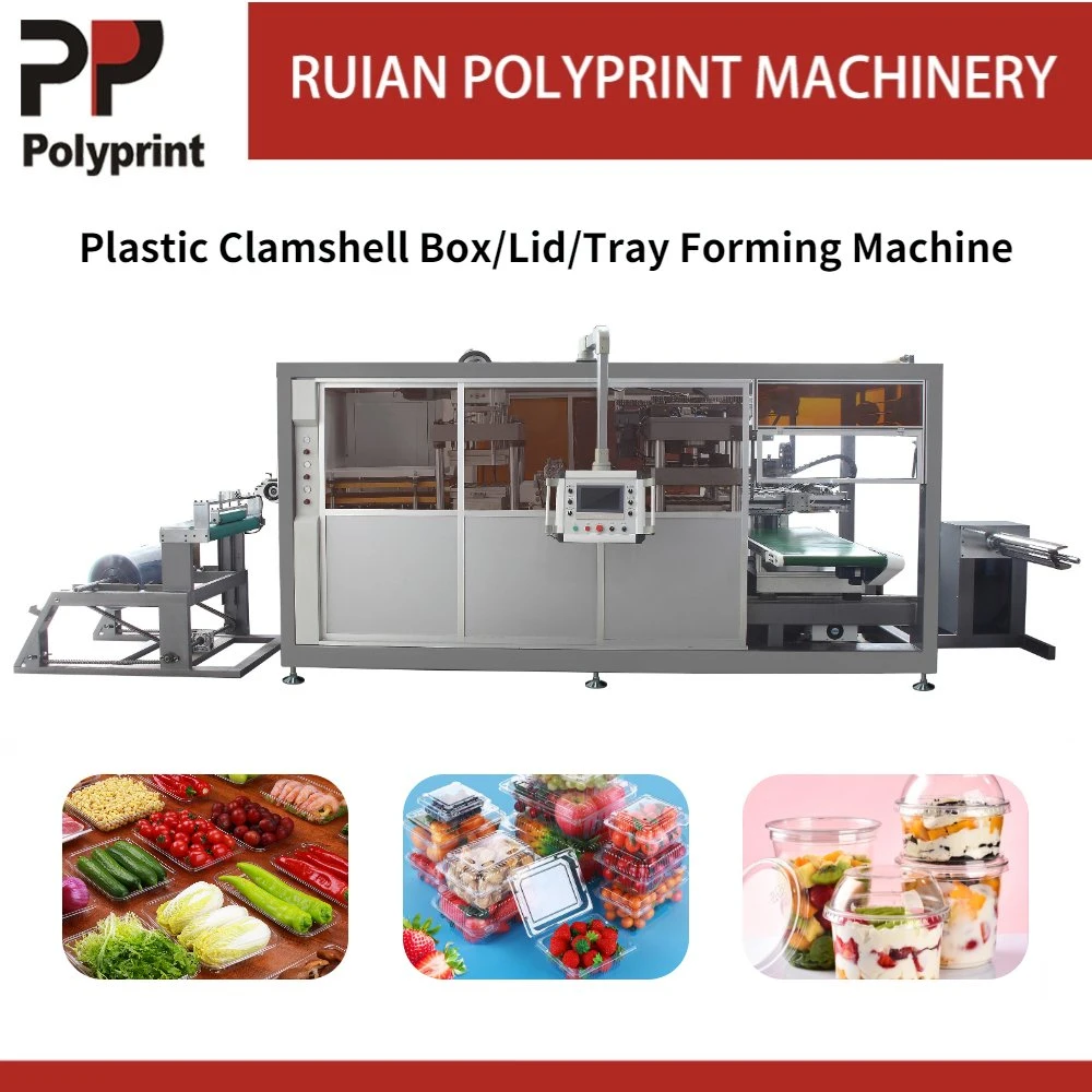 Automatic Biscuit Packing Box Plastic Cup Lid Forming Thermoforming Making Machine