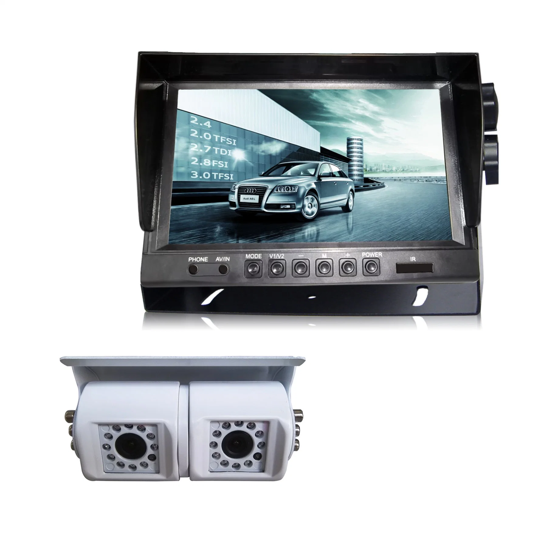 7" Car Monitor Back up Reversing Rearview Camera System