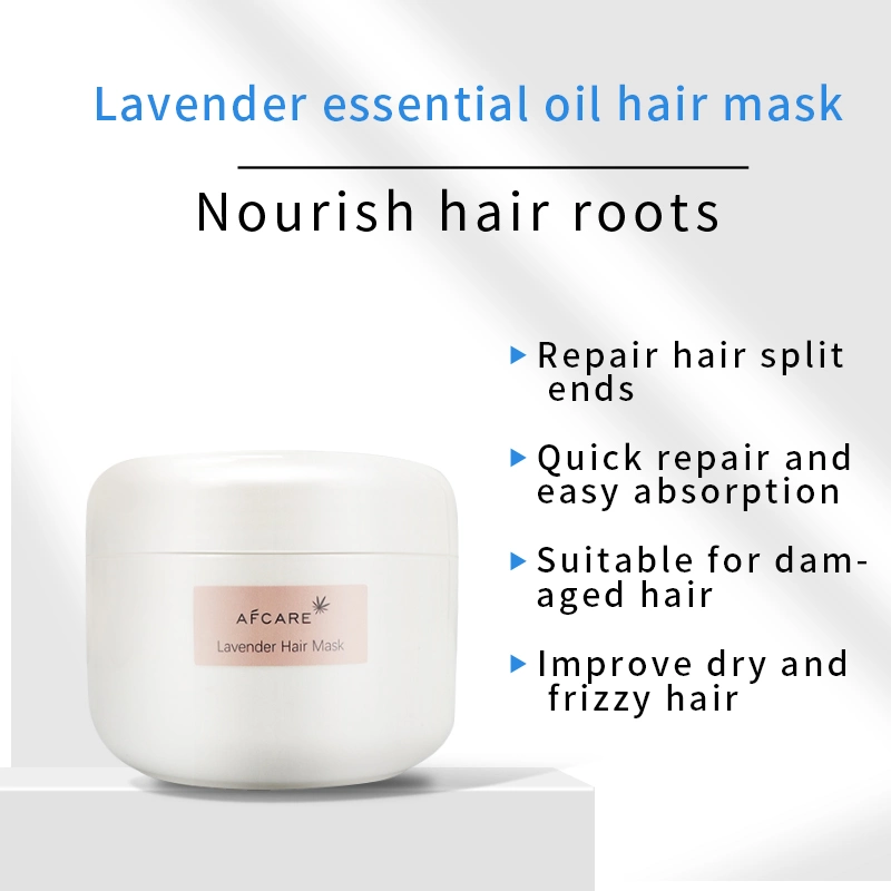 Beauty Private Label Lavender Hair Mask Smoothing Repair Moisturizing Vegan Hair Mask for Damaged Hair