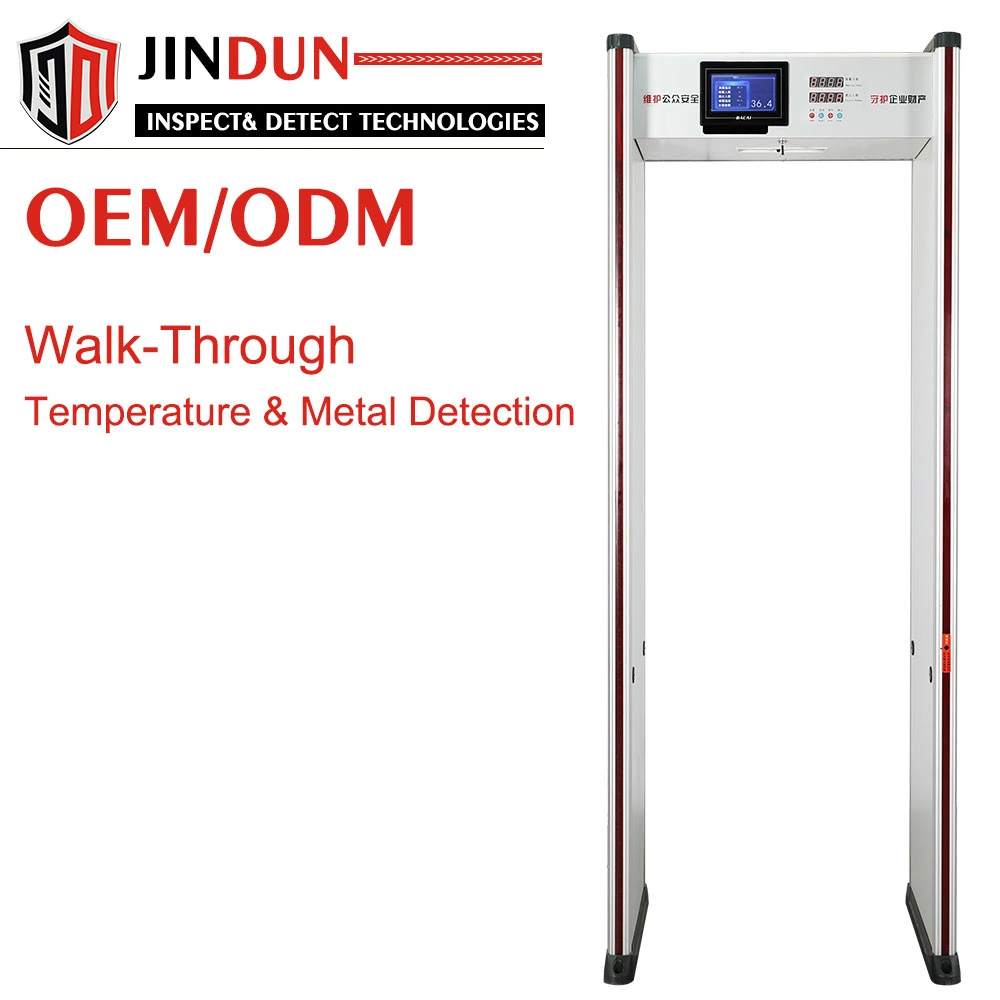 Walk-Through Infrared Human Body Auto Scanner with Metal Detector and Temperature Sensor