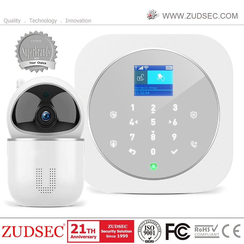 Smart Home Anti-Thief Intruder Smart WiFi/ Wireless GSM Security Burglar Alarm with Camera