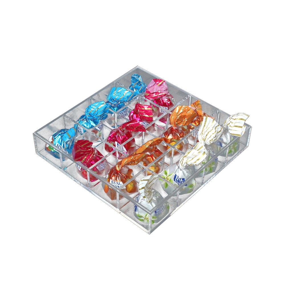 Acrylic Chocolate Display Box Candy Box 16 Lattice Acrylic Package Box Used in Retail Store/Gift Boxes