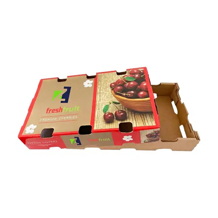 Factory Customized White Cardboard Vegetables Paper Carton Fruit Box Packaging