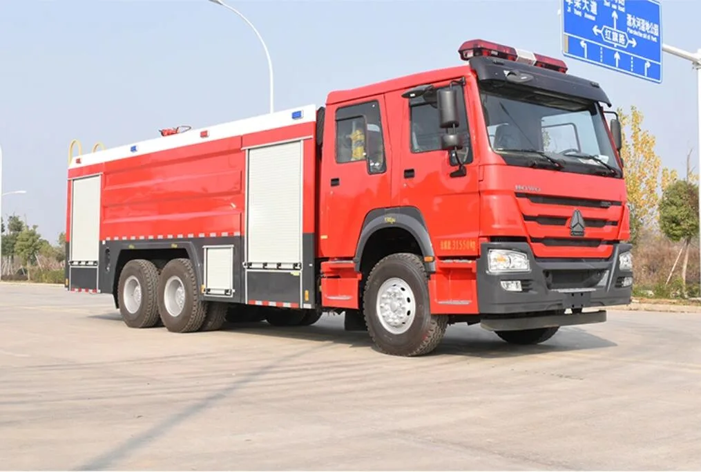 HOWO 6X4 Fire Rescue Camion d'incendie du moteur