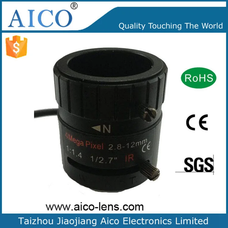 1/2.7" F1.8 4MP 2.8-12mm DC Auto Iris CS Mount Csmount CCTV Varifocal Zoom Lens for 1/2.7 Inch Format