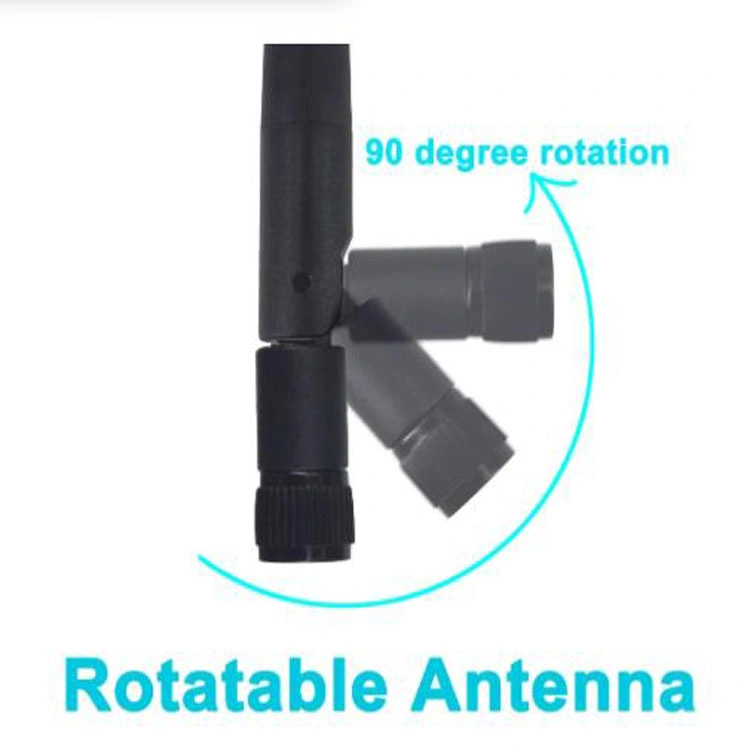 High Gain 2.4G WiFi Antenna Rubber Duck Antenna with SMA Male Connector RF Adapter Omni-Directional WiFi Router